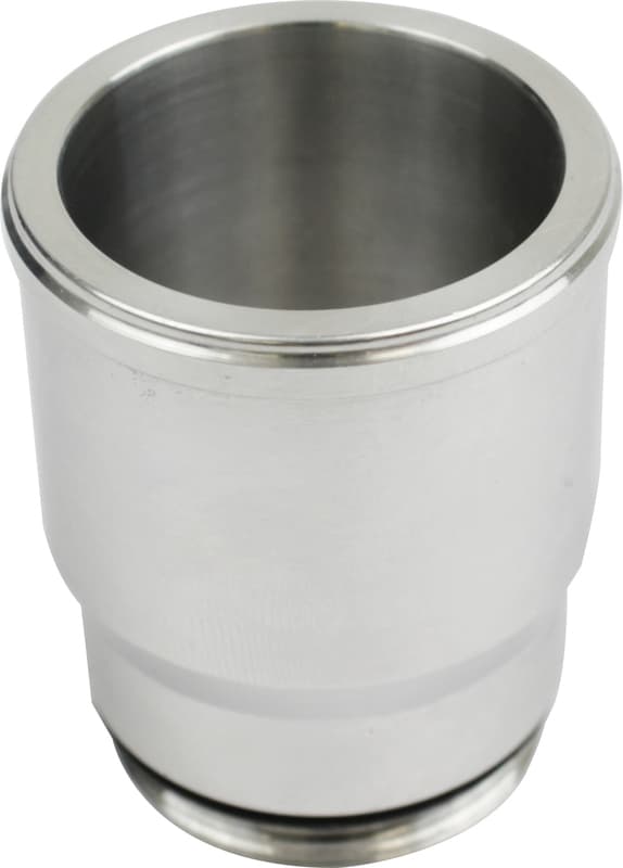 Proflow Inlet Fittings, Aluminium, 1.500 in. Hose to 1 3/16 in. Straight Cut Male, Silver Anodised