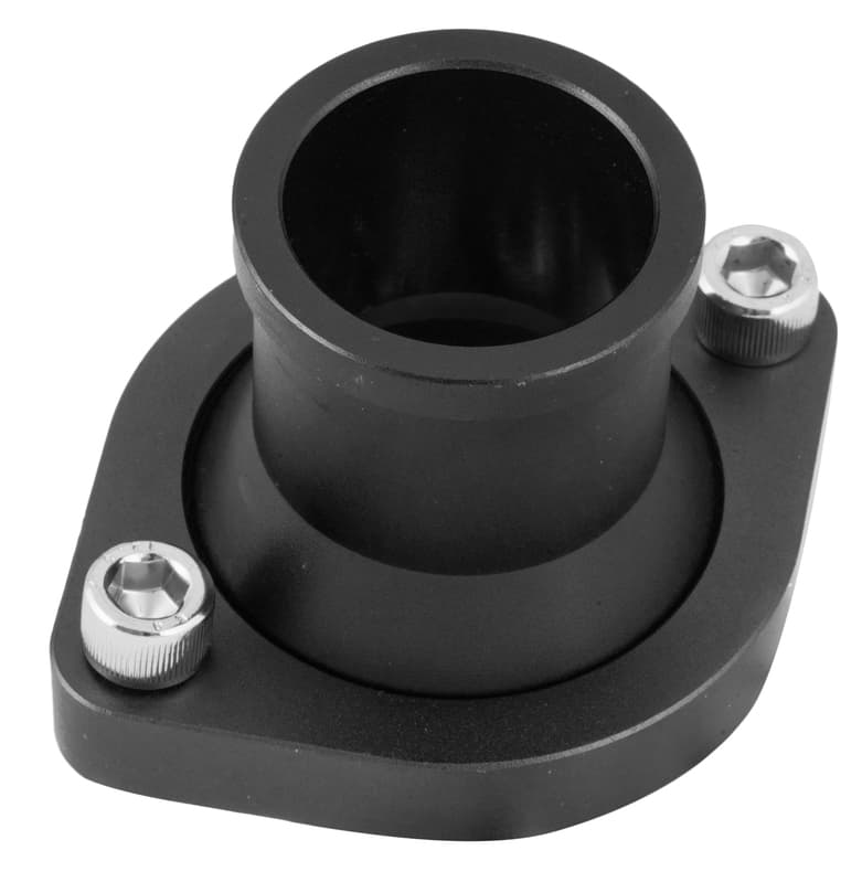 Proflow Water Neck, Billet Aluminium, Black Anodised, Straight Up SB For Ford 302-351C Cleveland