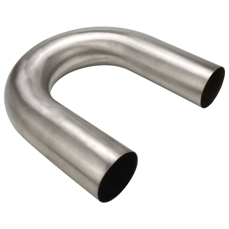 Proflow Titanium Tubing, Mandrel-Bend, 2.50 in, 1.2mm Wall, 180 Deg, 152x152mm
