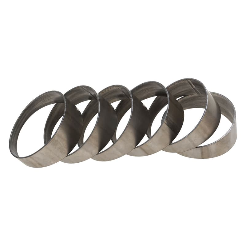 Proflow Pie Cut Round, Tubing, Titanium 2.5 in, 90 deg cut 15 degree, 6 pcs set