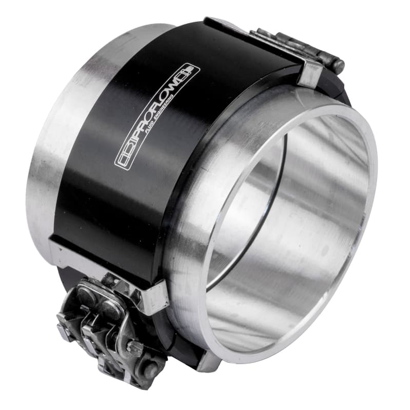 Proflow Tubing Coupler, Quick Release Clamp Assembly, Black Anodised, 3.50in, Each