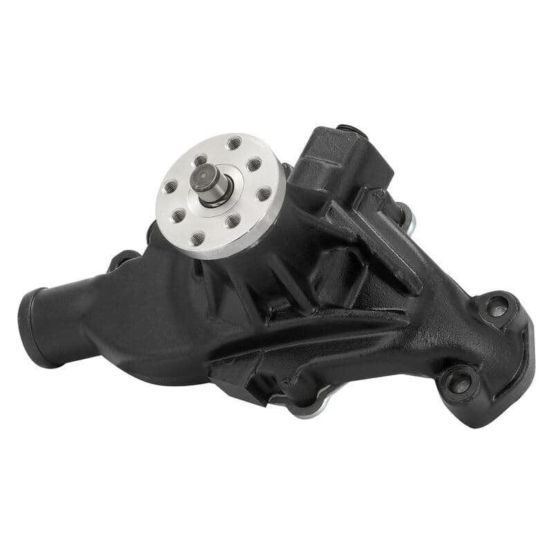 Proflow Replacement Water Pump, Cast Aluminium Ultra Cool, SB Chev, Short Style, Black Finish, Each