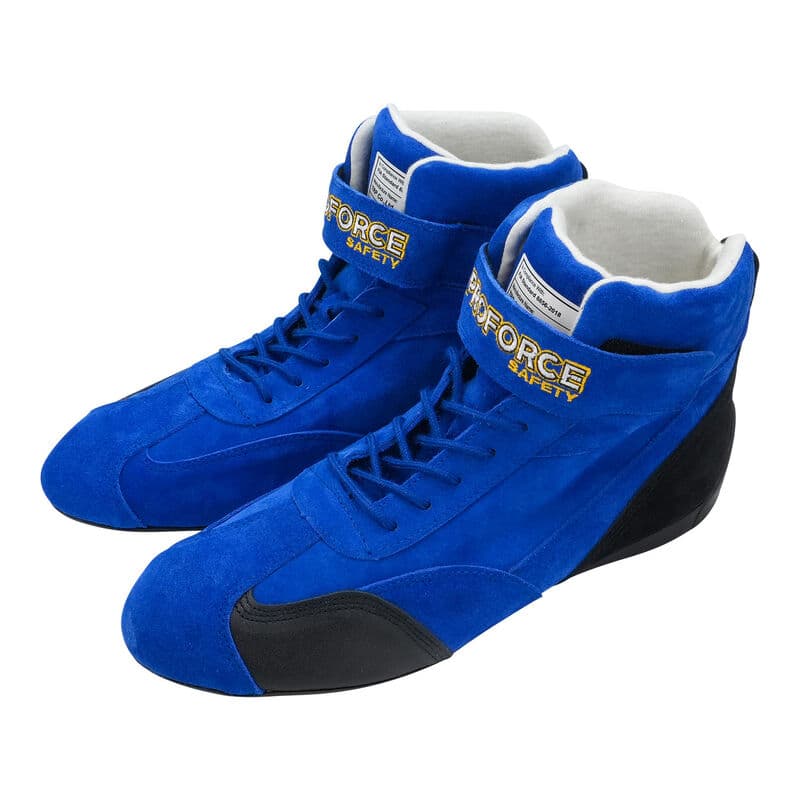 Proforce Driving Shoes, FIA, High-top, Nomex Suede Outer, Blue, Men's Size 12, Pair
