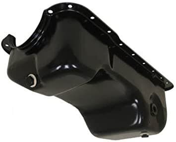 RTS Oil Pan Sump, Steel, Black Finish, Replacement SB Ford Mustang, 86-93, 289, 302, 5.0L, Windsor Dual Sump, Rear Pick Up, Each