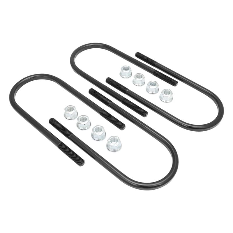RTS OE, U Bolt, Leaf Spring, Diff Housing, Gen Ford 9in Style, Suit 72mm Tube, 7/16unf, 190mm Total Length Inc Flanged Nuts, Set of 4