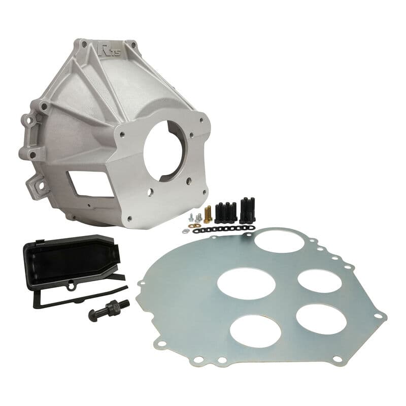 RTS OE Transmissions Bellhousing, Manual, Aluminium, SB Ford 289,302W, 351C OE Style, 157T, Tremec, TKX,TKO 500/600 or TR3550 Transmission, kit