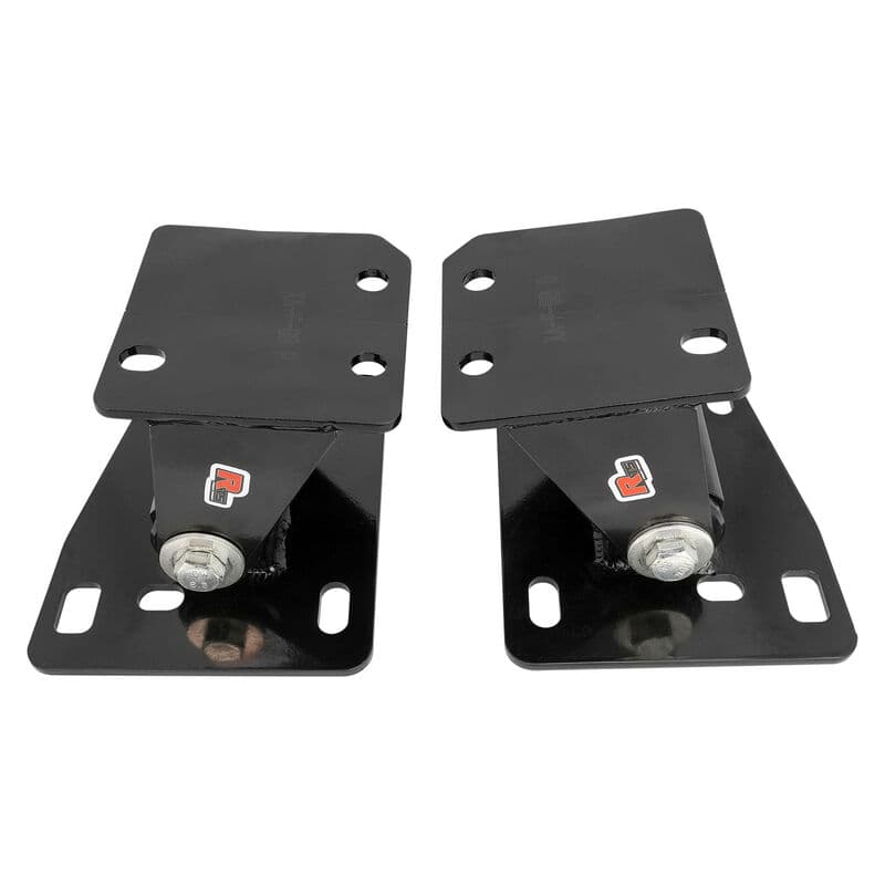RTS Power Mount, Engine Mount, Engine Swap, Ford BB 429-460, into Falcon XA-XF, Black/Red Polyurethane, Set