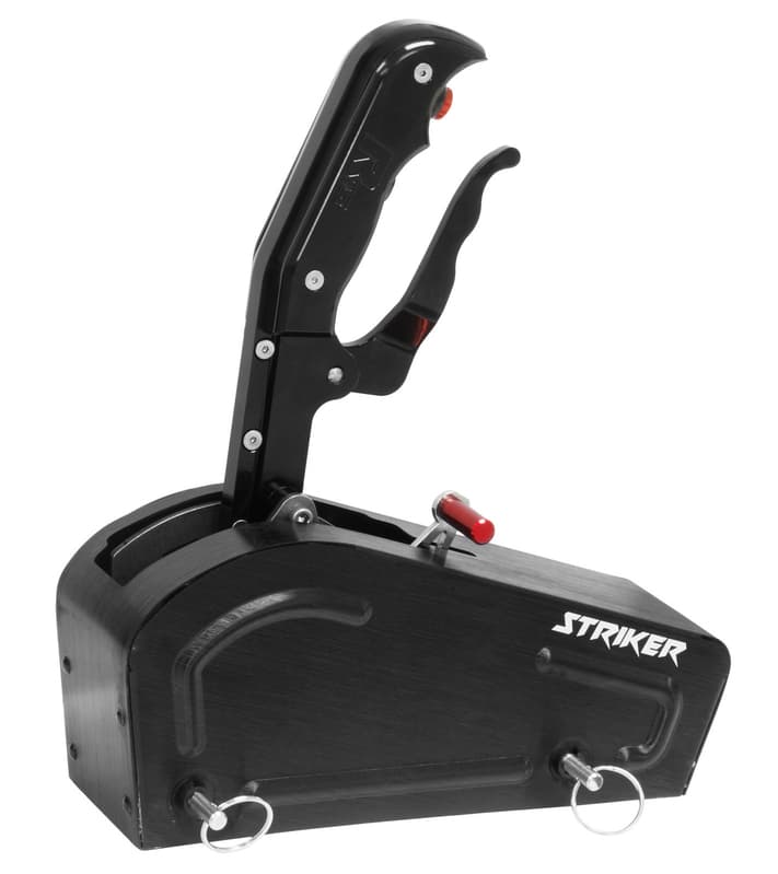 RTS Automatic Gate Shifter, Striker Pistol Grip Billet Handle, All Black, GM F&R Pattern Powerglide, TH350, TH400, C4, C6, Chrysler, Kit