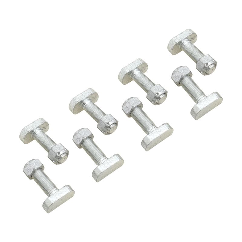 RTS OE, Short T Bolt 3/8in. UNF With Cone Nut, Suits Ford 8 Inch, 9 Inch, Set of 8