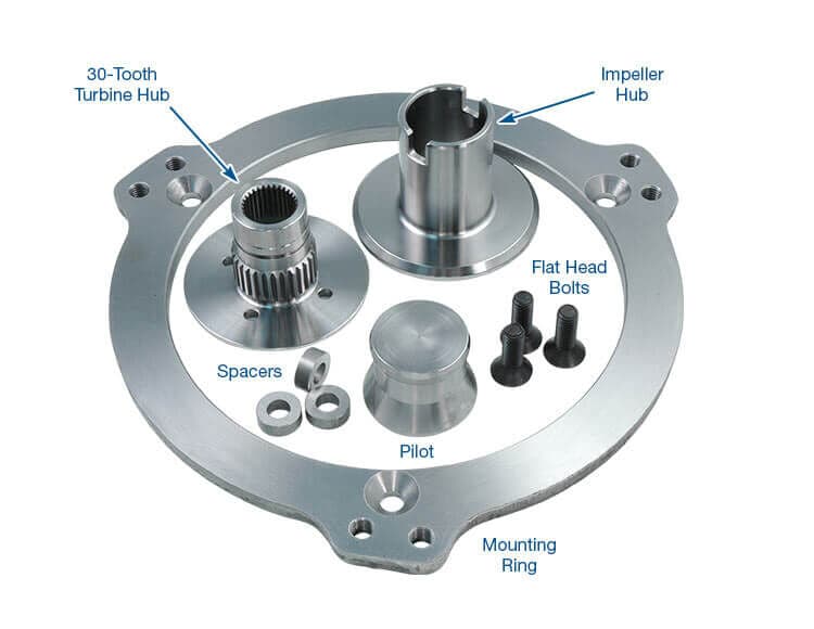 RTS Converter Mounting Ring Kit, 300mm, GM LS, 30spl 4L60E, 4L65E, Kit