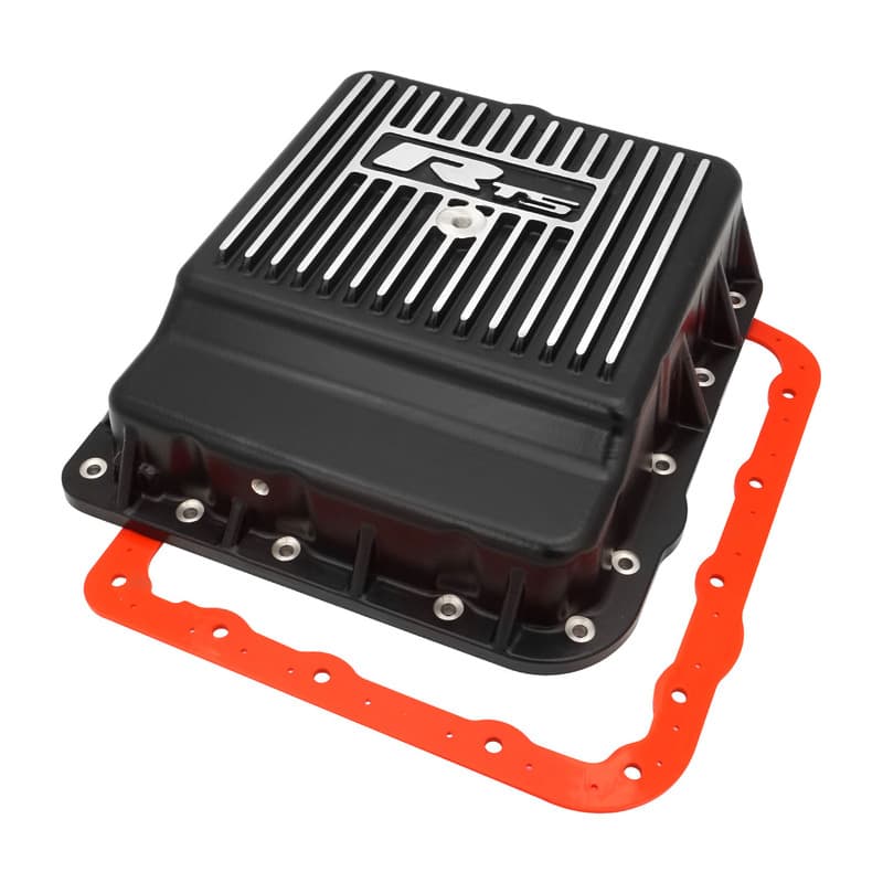 RTS Transmission Pan, Deep, Aluminium,Finned Black Powdercoat,GM Holden Commodore VN-On, 700 R4, 4L60, 4L60E, 4L65E, Kit