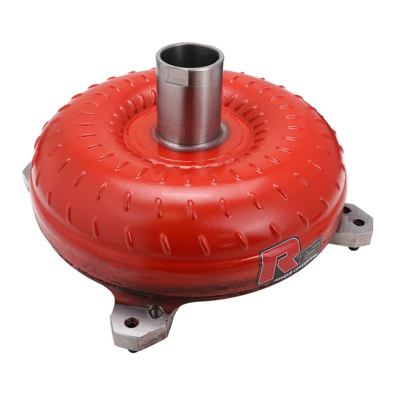 RTS Bandit Billet Plus 9.5'', High Stall Torque Converter, SB Ford C4 26 Spline, 2400-2800 Stall, 850HP, 164th Flexplate, Each