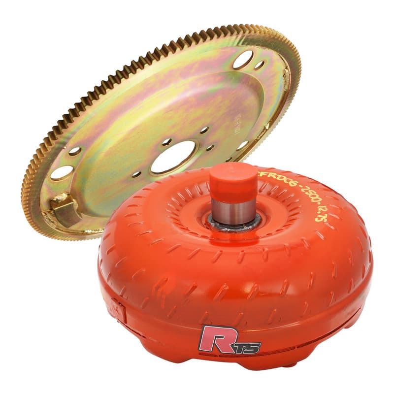 RTS Stalker 12.75'' High Stall Torque Converter & Flexplate Kit, Ford BB C6, External Bal, 1.375'' Pilot, 2200-2500, 550HP, Kit