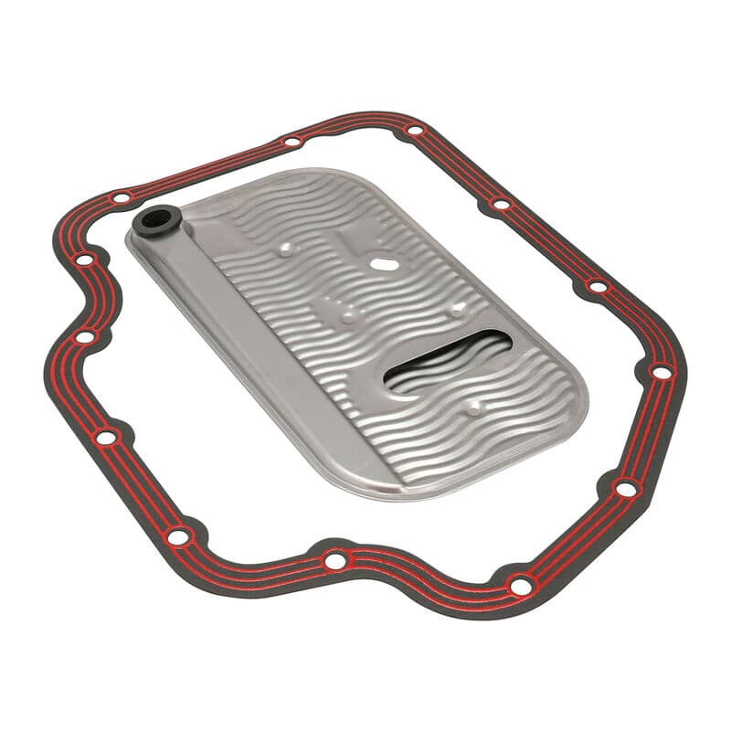 RTS Transmission Filter Service Kit, GM TH400, Filter, Pan Gasket, Silicone Bead w/Steel Core, LubeLocker Style, 1.25mm Thick, Kit