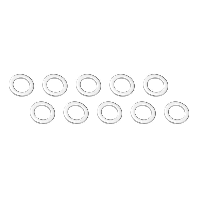 Street Pro Wheel Lug Nut Washers, Chrome Mag Wheel Lug Nut Washers, Set of 10, 2.8mm T / 27mm OD x