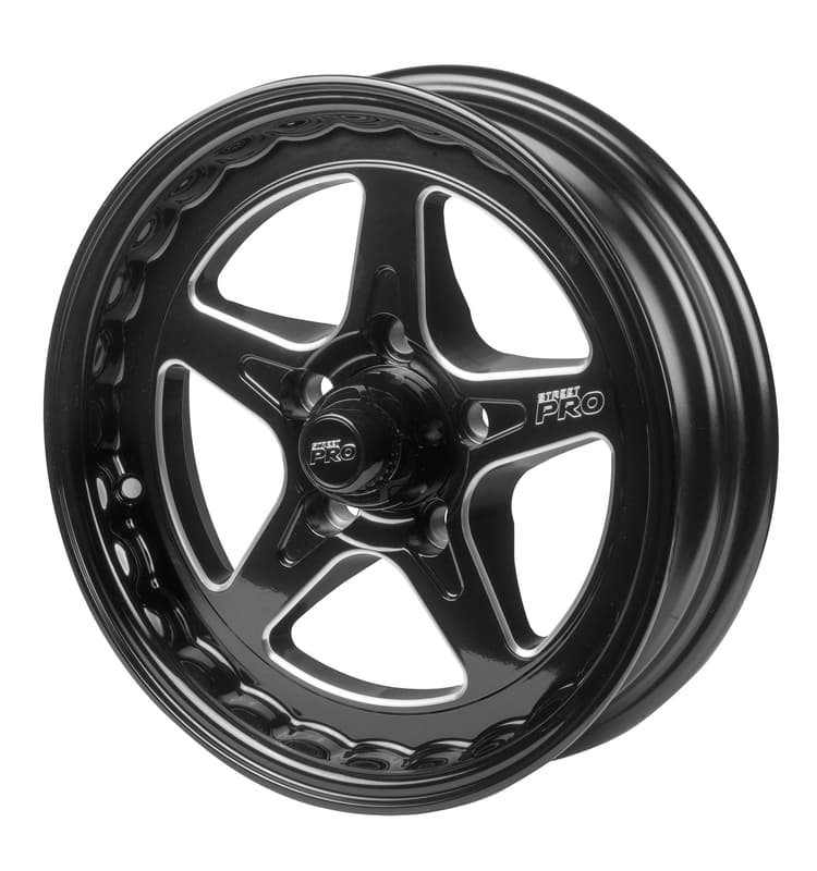 Street Pro ll Convo Pro Wheel Black 15x4'' For Holden For Chevrolet Bolt Circle 5 x 4.75'' (-13) 2.0'' Back Space