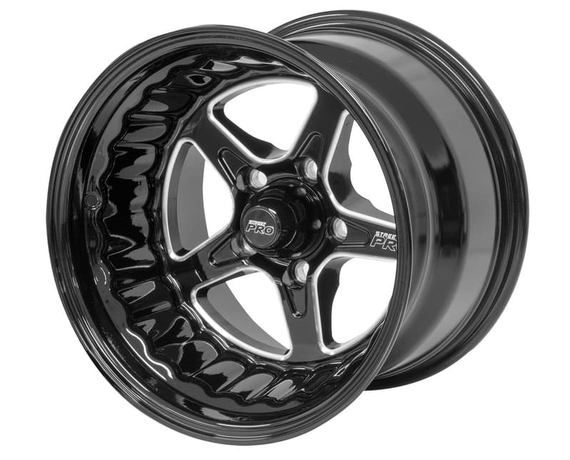 Street Pro ll Convo Pro Wheel Black 15x8.5'' For Holden For Chevrolet Bolt Circle 5 x 4.75'' (6) 5.0'' Back Space