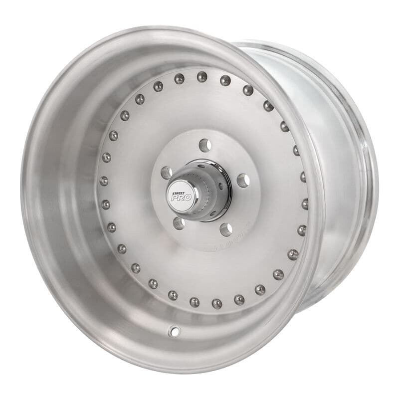 Street Pro 007 Series Wheel Brushed Raw 15x4'' For Ford 5 x 4.50'' Bolt Circle (-13) 2.0'' Back Space