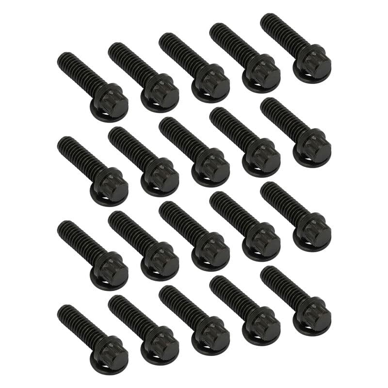 Street Pro Wheels Beadlock Ring Bolt & Washer Kit, 5/16''-18 Thread, 1.00'' UHL (25mm), 20 Pack