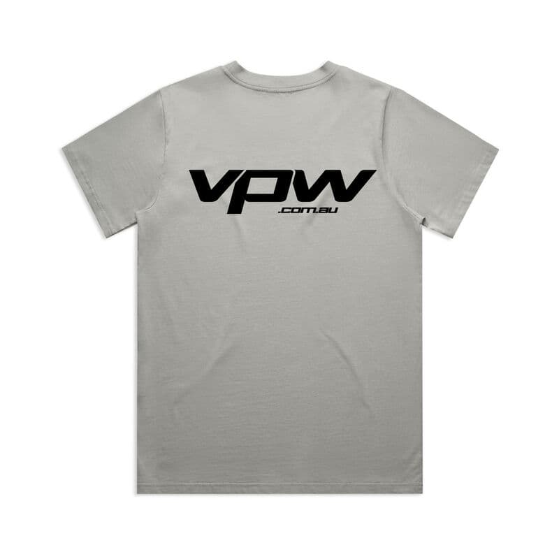 VPW — VPW Logo T-Shirt, Storm Grey, Cotton, Women's 3XL — performance