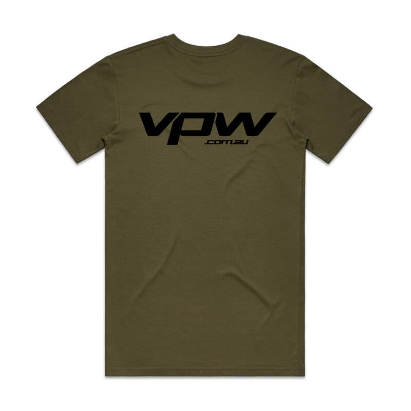 VPW Logo T-Shirt, Army Green, Cotton, 3XL