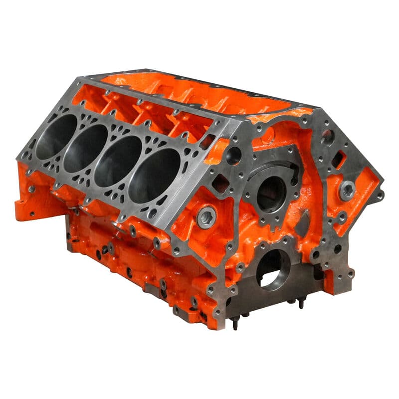 VPW Warlord Engine Block, Cast Iron, LS, LSX Style, 9.240'' Deck, 4.125'' Bore, Steel 6 Bolt Main Caps, Each
